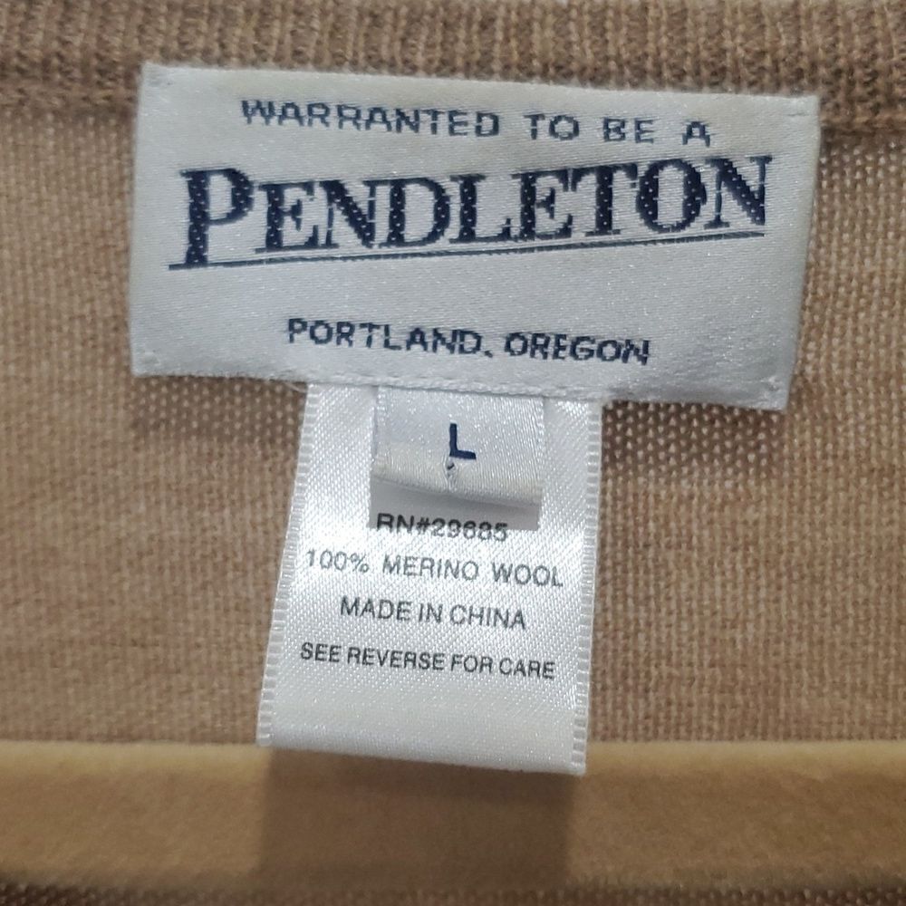 Pendleton 100% Merino Wool Large Argyle Cardigan … - image 2
